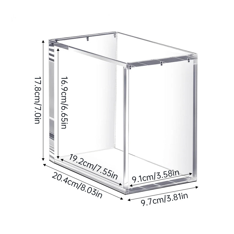5mm Acrylic ETB Display Case, Magnetic UV-Resistant Lid, Stackable Anti-Slip Dustproof Box for Elite Trainer Box