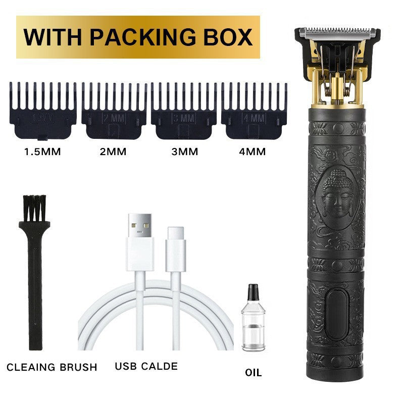 Electric Hair Clipper for Barbershop  Oil Hair Sculpting Electric Haircut Machine, Men's Haircutting Shaver, Bald Head Trimmer